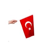 Sopalı Türk Bayrağı 40x60 cm Alpaka Kumaş - 10 Adet BYR545225221