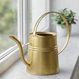 Sophia 2 Litre Metal Çiçek Saksı Sulama Kabı Altın - Modern Dekoratif Çok Amaçlı Sulak
