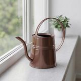 Sophia 2 Litre Metal Çiçek Saksı Sulama Kabı – Modern Dekoratif Çok Amaçlı Sulak (Koyu Bakır)