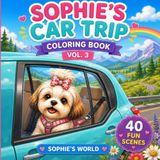 Sophie’s Car Trip Vol. 3: A Fun and Easy Road Trip Coloring Book for Kids Ages 3–8 (Sophie's World)