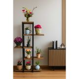 Sophis Home Dekoratif 5 Raflı Metal Çiçeklik Saksı Standı Saksılık