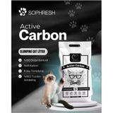 Sophresh Aktif Karbonlu Topaklanan Kedi Kumu 20 L – %100 Doğal Bentonit, Güçlü Topaklanan