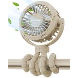 SOPOKE Mini Taşınabilir Bebek Arabası Fanı, 3 Hızlı Kişisel El Fan, Pille Çalışan Şarj Edilebilir 360° Esnek Tripod Soğutma Fanı, Araba Koltuğu Beşik Koşu Bandı Golf Arabası Seyahat için Uygun (Sarı)