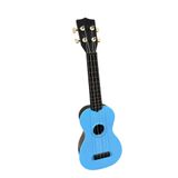 Soprano Ukulele, 4 Telli, Mavi Renk, Klasik Hawaii Gitar Stili, Başlangıç Seviyesi Müzik Aleti