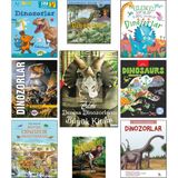 Sor Bakalım Dinozorlar + Eğlenceli Bilim + Dinozorlar Kitabı + Devasa Dinozorların Büyük Kitabı + Dinosaurs (Iki Dilli) + Büyük Dinozor Araştırması + Dinozorlar Çağı + Ilk Sorular ve Cevaplarla / 9'lu