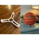 Sora Design Dekoratif Basketbol Topu Sergileme Standı Masaüstü Raf Tutucu - Beyaz