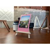 Sora Design Mini Fotoğraf Sergileme Standı Masaüstü Dekoratif Şövale Çerçeve - Beyaz