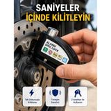 Sora Home 110 Db Alarm Disk Kilidi Motosiklet Scooter Bisiklet Güvenlik Yeni Nesil - Standart