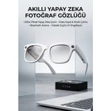 Sora Home Beyaz Aı Akıllı Gözlük No 14 Kameralı Bluetooth Günlük Kullanım Için Beyaz Renk Akıllı Gözlük Modeli - -