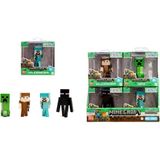 Sora Home Minecraft Metal Figür Seti – Steve, Alex, Creeper & Enderman Koleksiyon Paketi - Standart