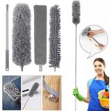 Sora Home® Teleskopik 3'lü Mop Toz Alma Püskülü Çok Fonksiyonlu Temizlik Seti - Seçenek