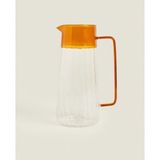 Sora Home Turuncu Detaylı Cam Sürahi 1600 ml - Standart - Çok Renkli