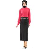 Soralline Kalem Etek 90CM Boyunda - 50 - Siyah