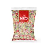 Şoray Vogs Toffee Meyve Parçacıklı Yumuşak Şeker Yastık Poşet 1000 G