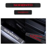 Sorento Carbon Fiber Kapı Eşiği Yazısı Sticker Boya Koruma