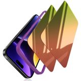 sorlnern (2'li Paket) iPhone 16 Pro Max Temperli Cam ile Uyumlu Gizlilik Ekran Koruyucu - Kırmızıdan Yeşile Gradyan/Kırılmaz/Çizilmez/Ayna Kaplama/Mavi Işık Engelleme/Dokunmaya Duyarlı/Kabarcıksız
