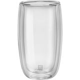 Sorrento Çift Camlı 2'li Latte Macchiato Bardak Seti, 350 ml - Çok Renkli