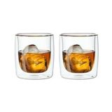 Sorrento Çift Camlı 2'li Viski Bardağı, 266 Ml, Cam, Şeffaf Cam