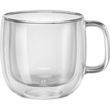 Sorrento Çift Camlı Kulplu 2'li Cappucino Bardak Seti, Cam, Şeffaf, 450 ml - 1 Adet - 0 - 200 ml