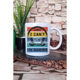 "sorrry I Cant Hear You I Am Gaming" Gamer Hediyelik Baskılı Çay Kahve Sunum Kupa Bardak - Beyaz