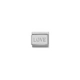 Sortie Aksesuar Love Yazı "Aşk" Figürlü Paslanmaz Çelik İtalyan Charm Bileklik Kişiselleştirme Eki Link