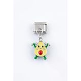 Sortie Aksesuar Sporcu Ananas Figürlü Paslanmaz Çelik İtalyan Charm Bileklik Kişiselleştirme Eki Link