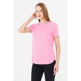 Sortie Collection Kadın Etek Ucu Damla Yırtmaçlı Basic Modal Bluz Pembe