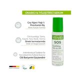 Sos Cilt Serumu - Akne ve Sivilce Önleyici, Siyah Nokta, Cilt Kızarıklığı, Kaşıntı, Sinek Böcek Isırması Karşıtı Onarıcı Çay Ağacı Yağı ve Provitamin B5 Serumu, Üçlü Ambalaj 30 ml - Option-1