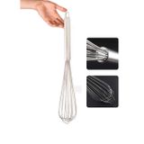 Sos Çırpma Teli Paslanmaz Yumurta Çırpıcı Çikolata Çırpıcı Krema Çırpıcı Çelik Saplı 35 Cm