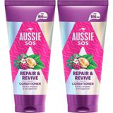 Sos Repair & Revive Kuru, Yıpranmış ve Hasar Görmüş Saçlar Için Saç Kremi 350ML (2 Pake