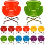 Sosation 12 adet 1:6 ölçekli Dollhouse minyatür plastik sandalye renkli minyatür sandalye Dollhouse mobilya DIY Mini koltuk arkalığı döner yumurta sandalyeler bebekler için Dollhouse aksesuarları dekorasyon, 6