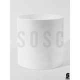 Sosc Natural Beton Saksı, Beyaz Silindirik Tasarım, Modern Minimalist Stil, Iç Mekan Bitki Saksısı, Dekoratif Beton Çiçek Kabı (Beyaz)