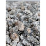 SOSC Natural Dekoratif Çakıl Taşı, Gnays Dolomit, Gri-Sarı Damarlı, 1-2 cm, 1 kg