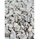 SOSC Natural Granit Dekoratif Çakıl Taşı, Gri Beyaz, 1-2 cm, 1 Kg, Bahçe Peyzaj Saksı Akvaryum Teraryum için Dolomit Taş