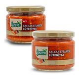 Sosero Lütenitsa Balkan Sosu 300 gr & Lütenitsa Balkan Sosu Acı 300 gr (Ikisi Bir Arada) - 600 gr