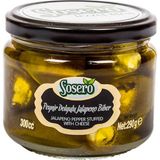 Sosero Peynir Dolgulu Jalapeno Biber 290 gr Cam Kavanoz Ege Menşeli Lezzetli Atıştırmalık