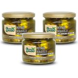 Sosero Peynir Dolgulu Jalapeno Biber 3 x 290 gr Cam Kavanoz Ege Menşeli Lezzetli Atıştırmalık - 1 Adet