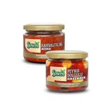 Sosero Peynir Dolgulu Kiraz Biber 290 gr & Kahvaltılık Acuka 290 gr (ikisi bir arada)