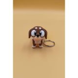 Sosis Köpek (Dachshund) Hareketli Anahtarlık Çanta Süsü Charm
