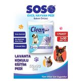 SOSOmarket 30’lu Paket 60 x 90 cm - CleanPed Kedi Köpek Çiş Ped’i – Eğitim Pedi
