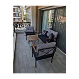Sosyal Medya Dekorasyon Balkon, Cafe, Ofis, Bahçe Mobilyası, Masa Sandalye, Kanepe Koltuk, 2 1 1 Takım