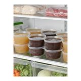 SOSYETEZGAHI 50 Adet Sızdırmaz 120 ml Mini Saklama Kabı Sosluk Buzluk Kabı, Et Suyu, Kemik Suyu, Sos Kabı Mutfak