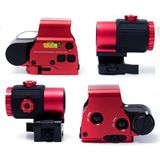 Sotac 558 G43 Red & Green Dot Holographic Reflex Sight Scope With G43 3x Magnifier Combo Built-In Flip Qd Mount Nişangah- Kırmızı - Standart