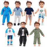 SOTOGO 7 Set 45,7 cm Erkek Bebek Giysileri Oyuncak Bebek Aksesuarları Amerikan 45,7 cm Erkek Bebek için