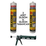 Soudal 2 Adet Soğuk Şeffaf Silikon Ve Plastik Silikon Tabancası