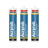 Soudal Acryrub Mastik Antrasit Gri 3 Adet Standart Standart