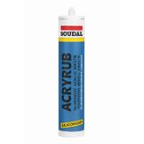 Soudal Acryrub Siliconized Akrilik Mastik – Antrasit Gri | Boyanabilir & Silikonlu Derz Dolgu | İç Cephe Sızdırmazlık ve Tamir Silikonu