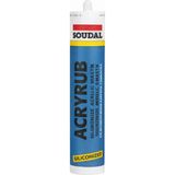 Soudal Acryrub Siliconized Akrilik Mastik – Siyah | Boyanabilir &amp; Silikonlu Derz Dolgu | Iç Cephe Sızdırmazlık ve Tamir Silikonu - Antrasit Gri