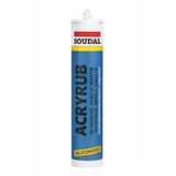 Soudal Acryrub Siliconized Akrilik Mastik – Siyah | Boyanabilir & Silikonlu Derz Dolgu | İç Cephe Sızdırmazlık ve Tamir Silikonu