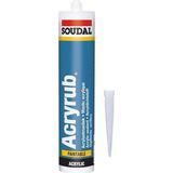 Soudal Acryrub Silikonize Mastik 500 gr Beyaz - 1 Adet